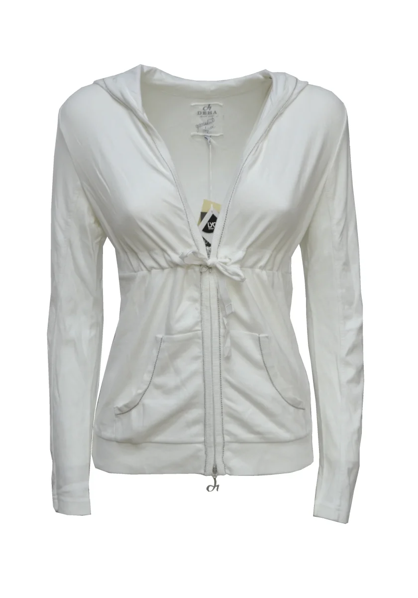 FELPA ZIP LUNGA COL FUXIA - immagine 2