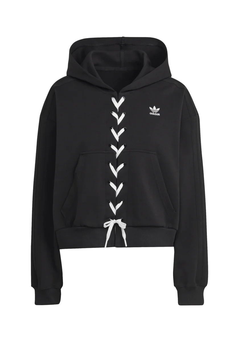 ADIDAS ORIGINALS - Felpa Crop Cappuccio Art HK5057 - immagine 2