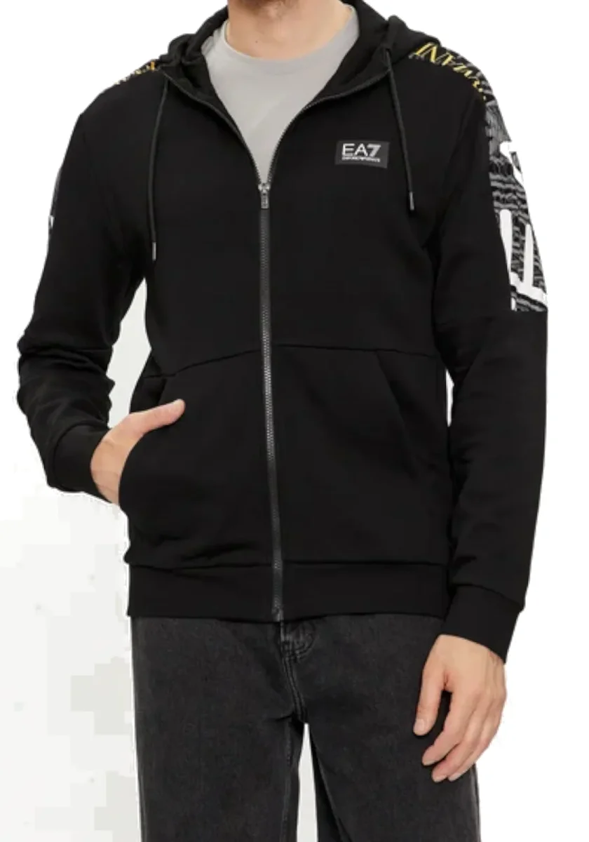 EA7 - Felpa Zip Cappuc Art 3DBM67-BJEQZ - immagine 2