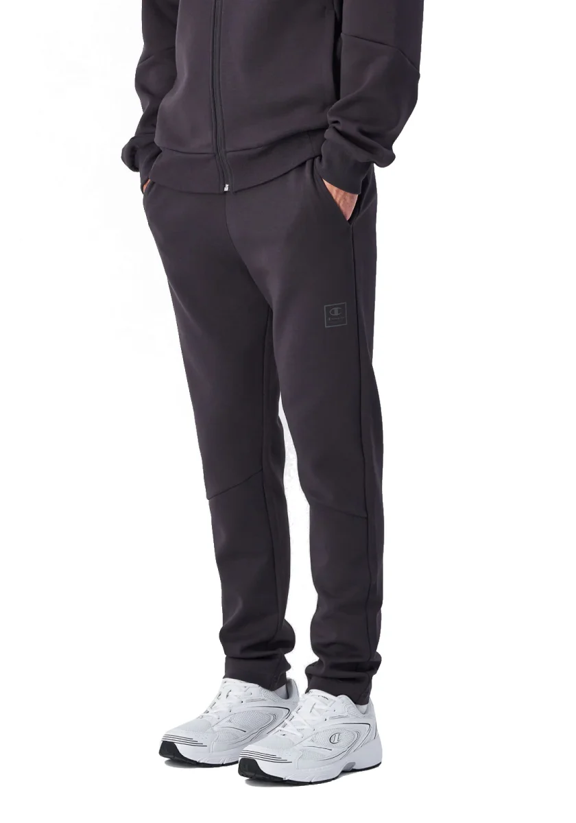 PANTOLONI JOGGERS INTERLOCK SKINNY FIT NERO UOMO - immagine 3