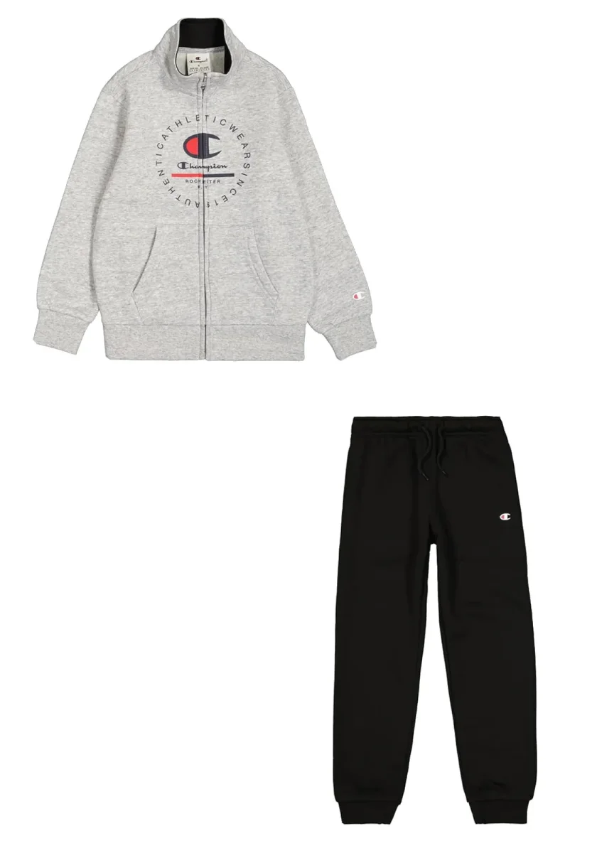 Champion Felpa Full Zip Tuta Bambino nero/bianco - immagine 5