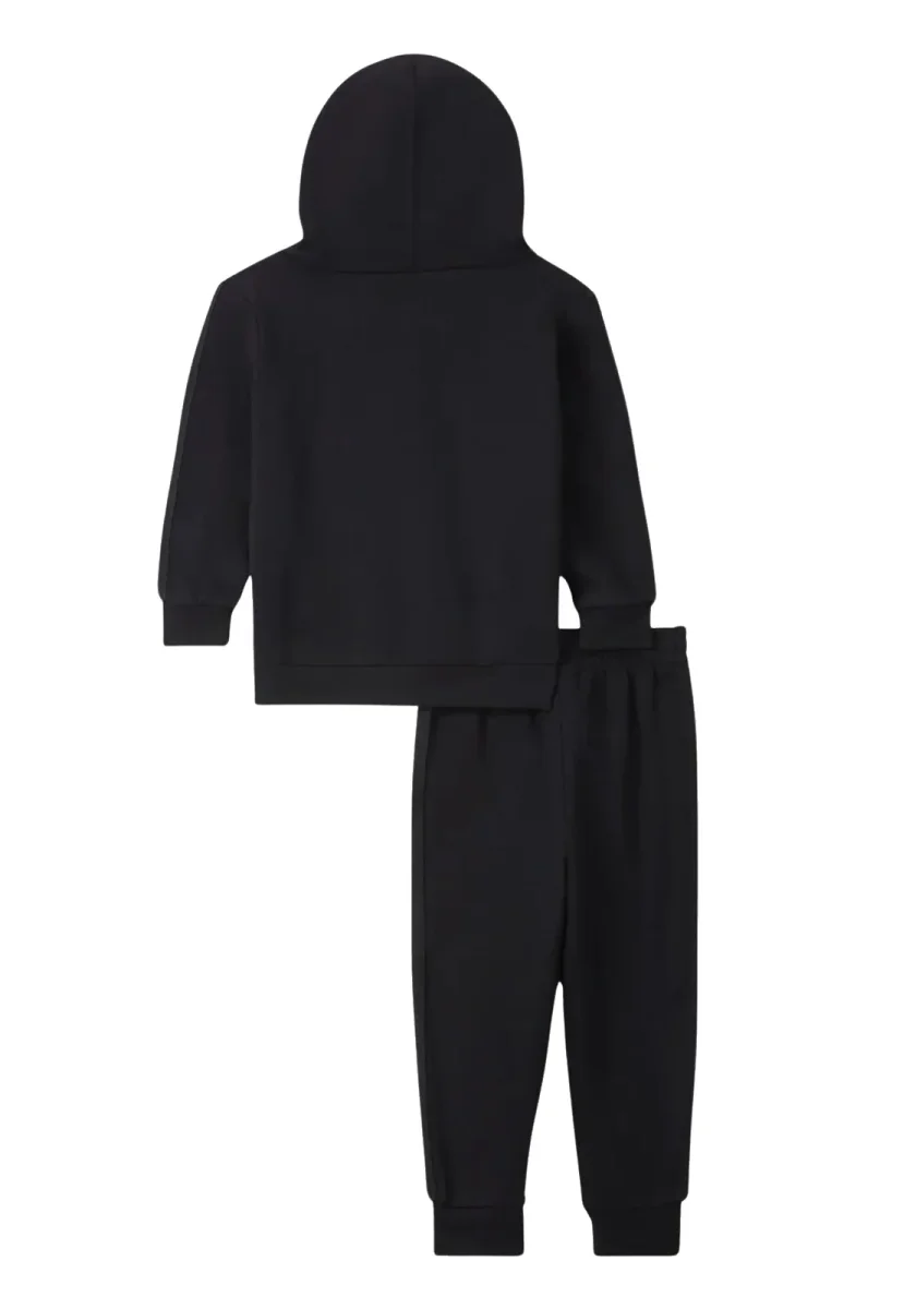 TUTA COMPLETA CON CAPPUCCIO JORDAN DA BIMBO COLORE NERO RAGAZZO 85D546-023 - immagine 3