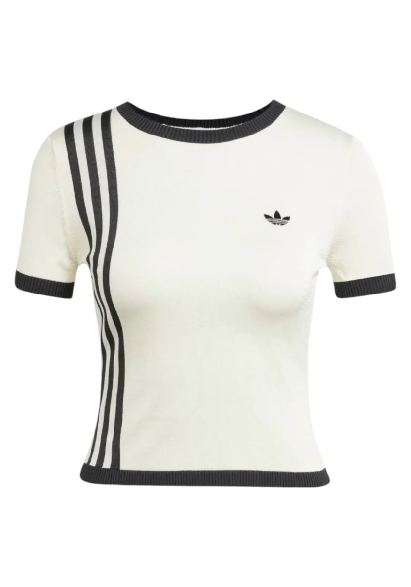 T-SHIRT ADIDAS ORIGINALS KNITTED 3S TEE - immagine 2