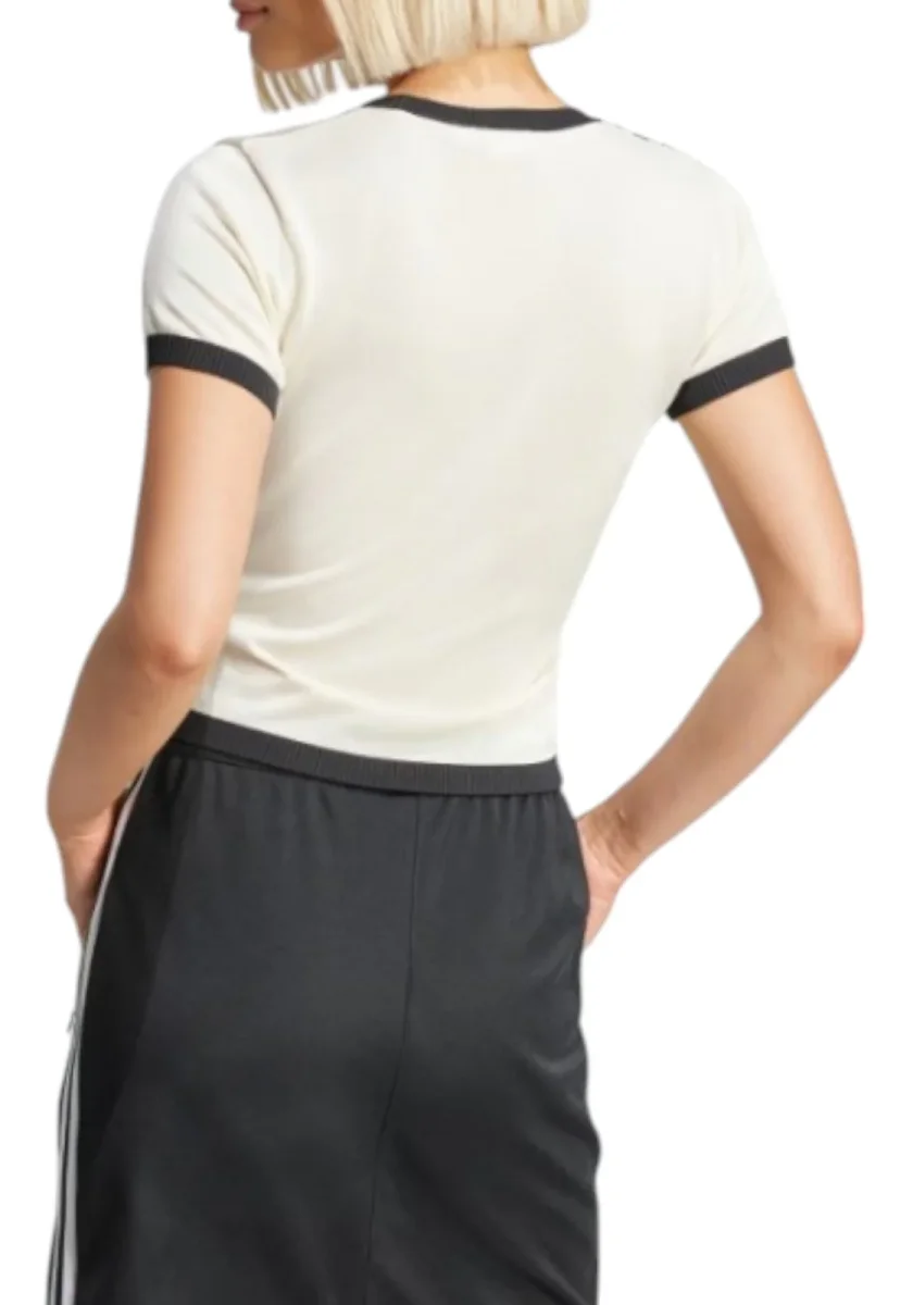 T-SHIRT ADIDAS ORIGINALS KNITTED 3S TEE - immagine 4