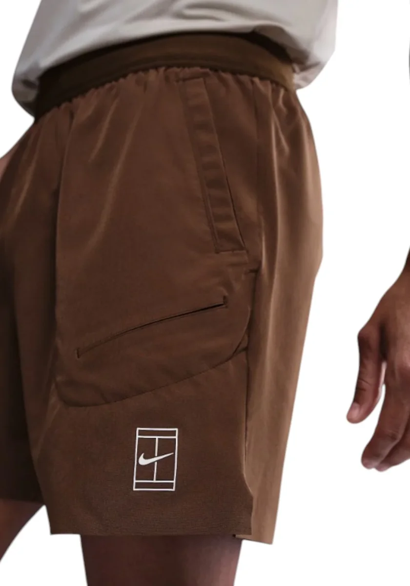 PANTALONCINO NIKE COURT ADVT 6'' TENNIS COL 010 - immagine 4