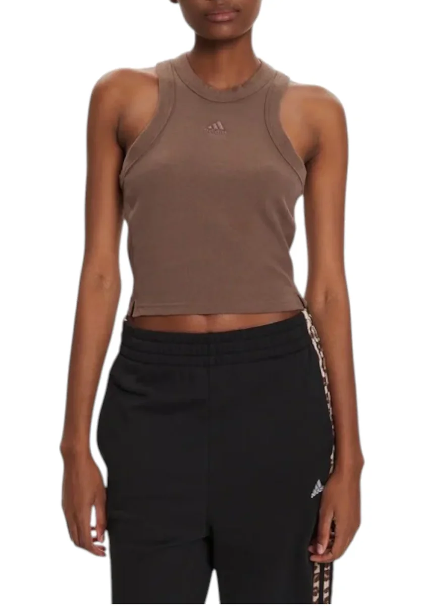 TOP DONNA ADIDAS MARRONE IY6733 - immagine 3