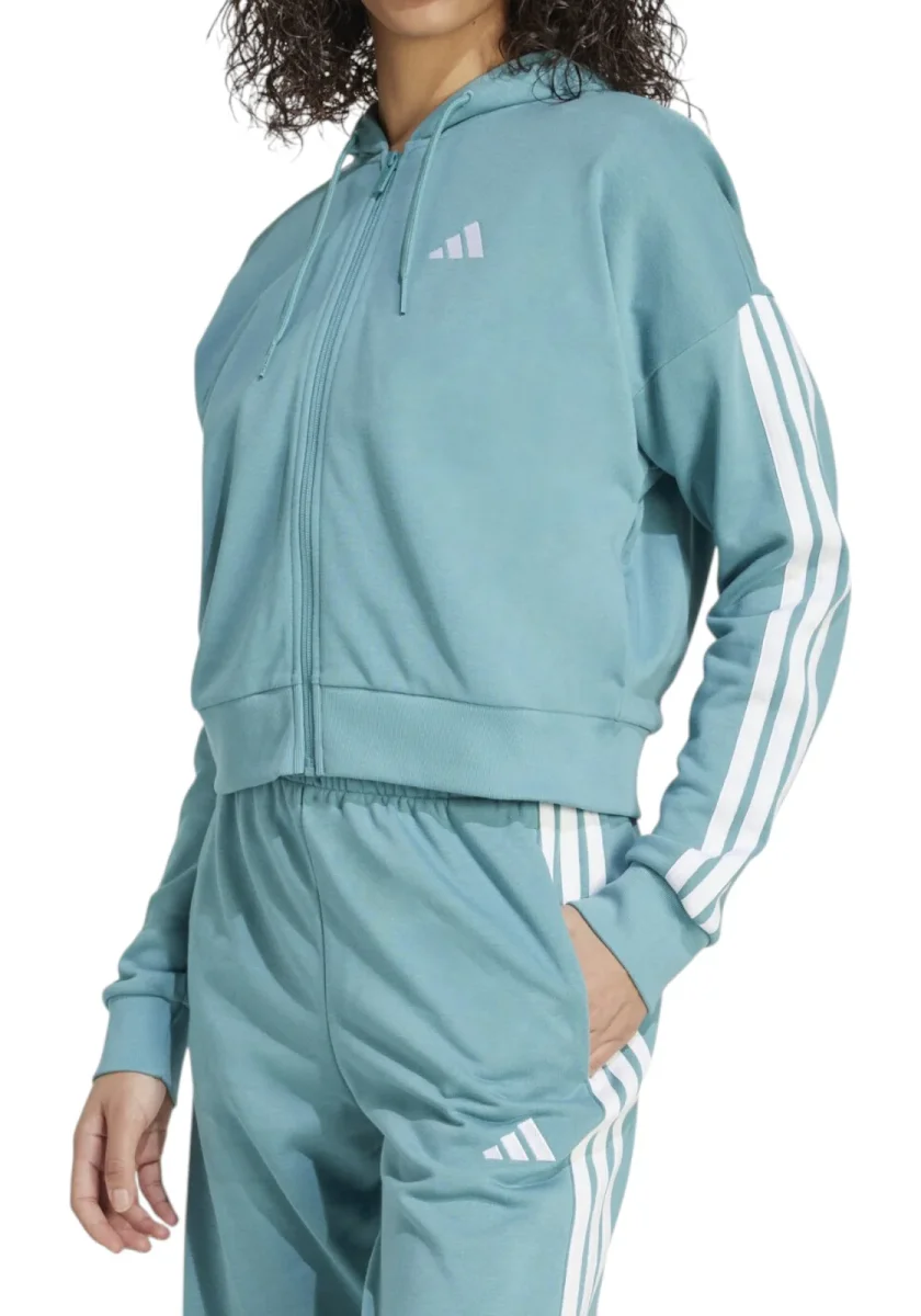 FELPA ADIDAS W 3S FT FZ HD - immagine 3