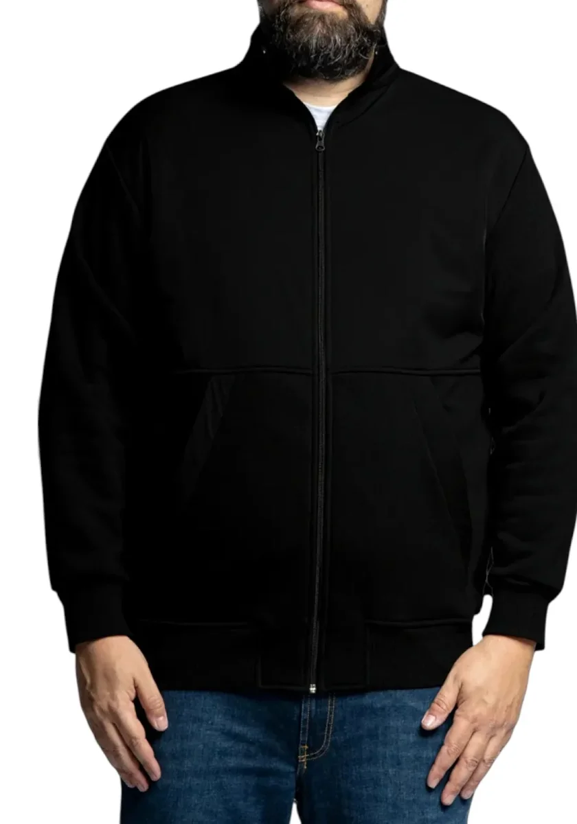 GIACCA ZIP IN COL NERO - immagine 2