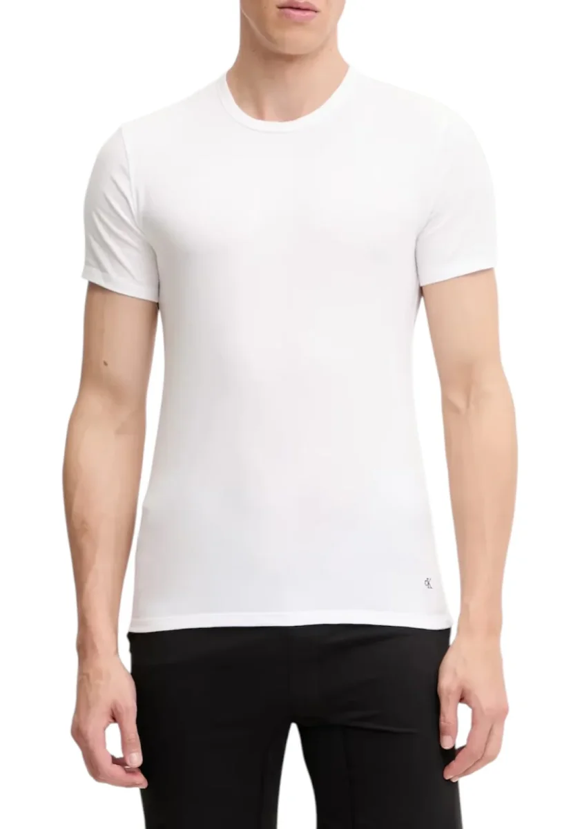T-SHIRT CALVIN KLEIN SS CREW NECK 3PK COL 4OY - immagine 4