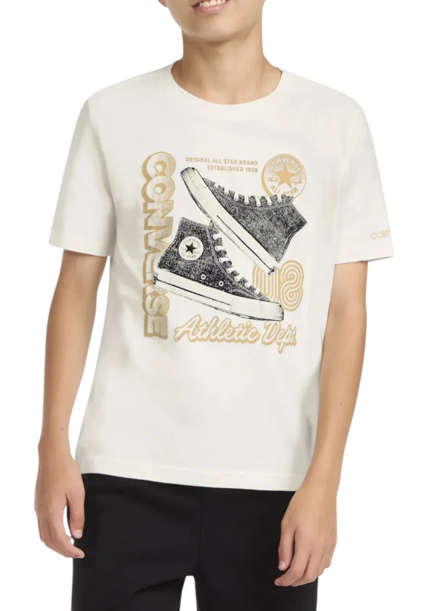 T-SHIRT CONVERSE STACKED SHOE TEE COL W2Y - immagine 3