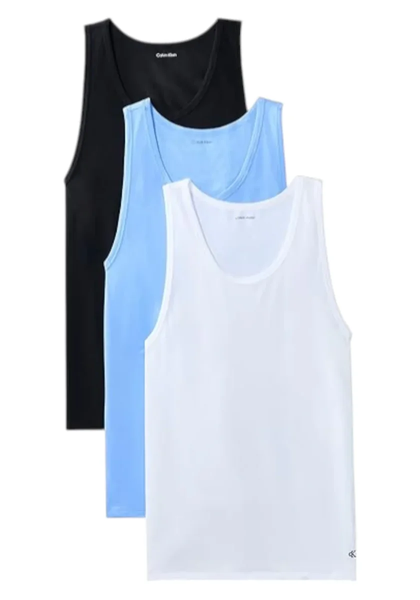 CANOTTA CALVIN KLEIN TANK 3PK COL 4OY - immagine 2