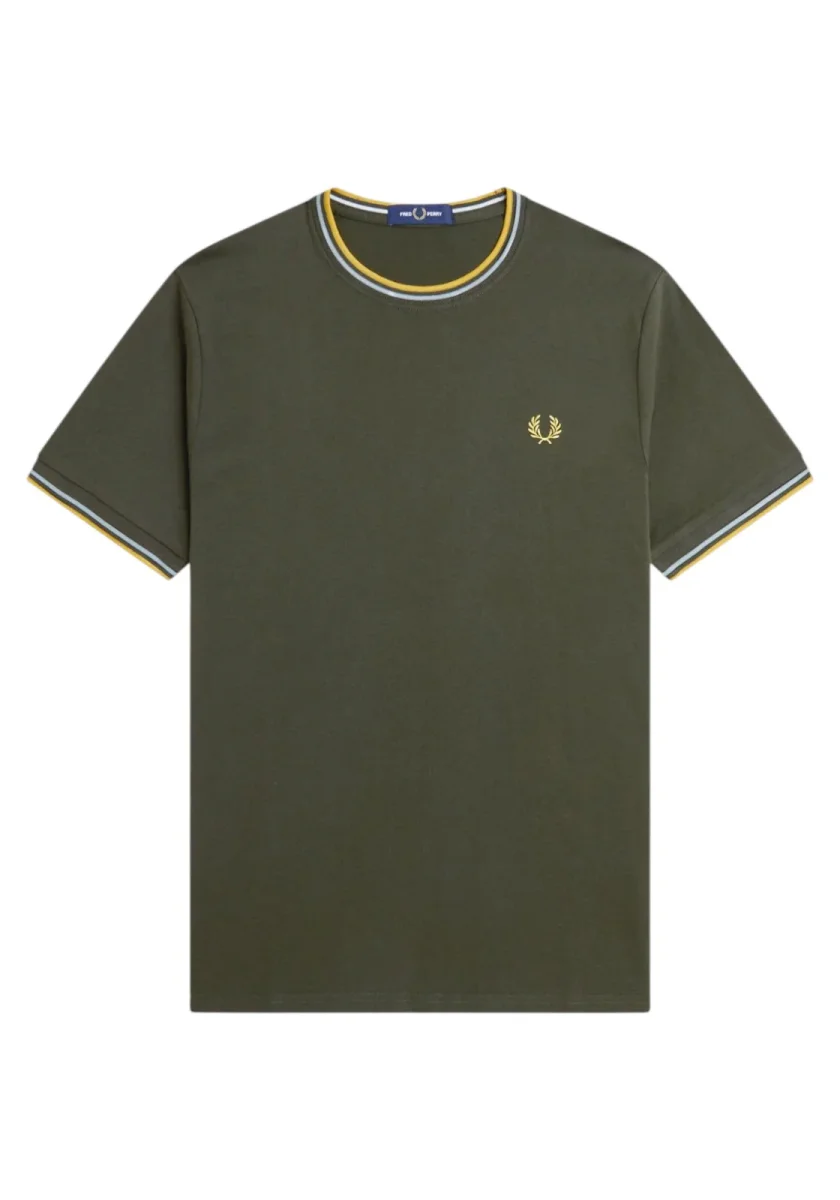 T-SHIRT FRED PERRY TWIN TIPPED TS COL 102 - immagine 6