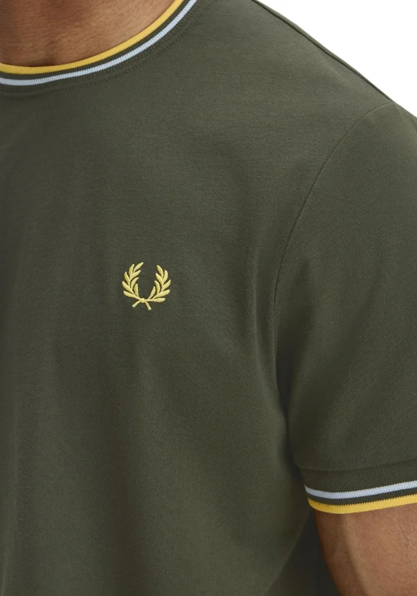 T-SHIRT FRED PERRY TWIN TIPPED TS COL 102 - immagine 9