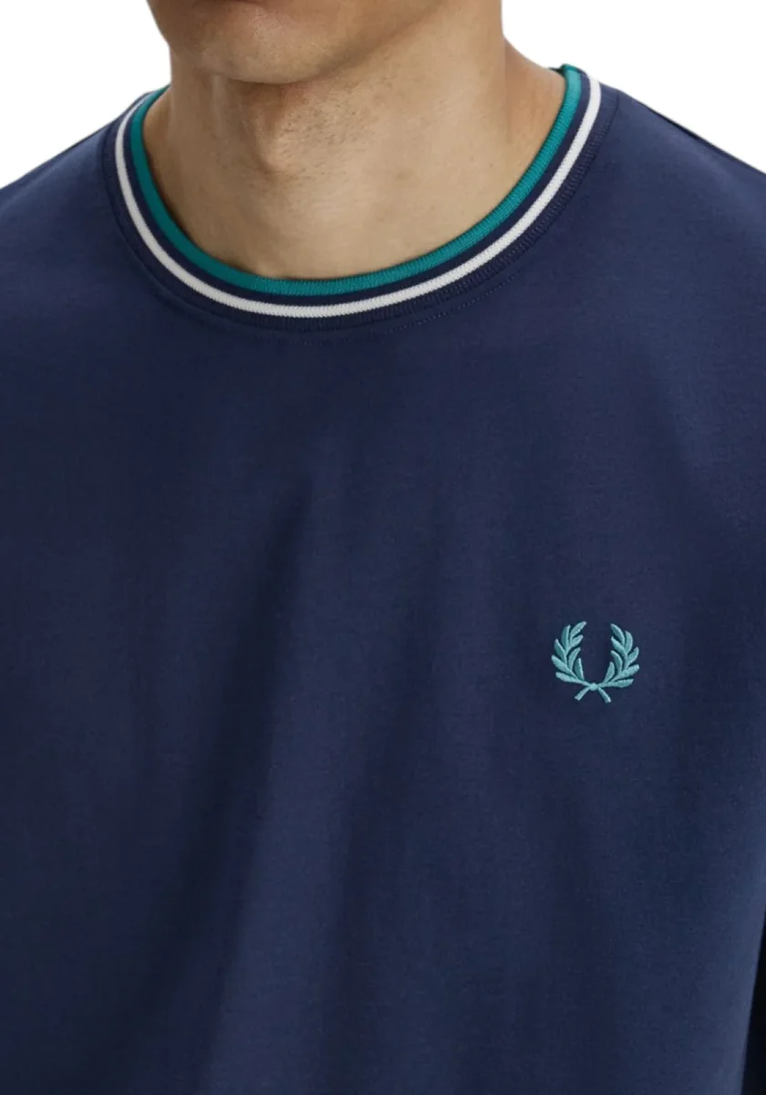 T-SHIRT FRED PERRY TWIN TIPPED TS COL 102 - immagine 5