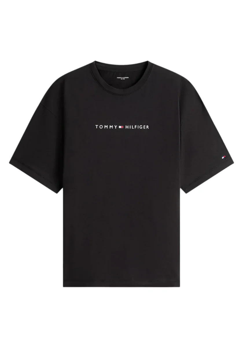T-SHIRT TOMMY HILFIGER SS LOGO TEE COL BDS - immagine 2