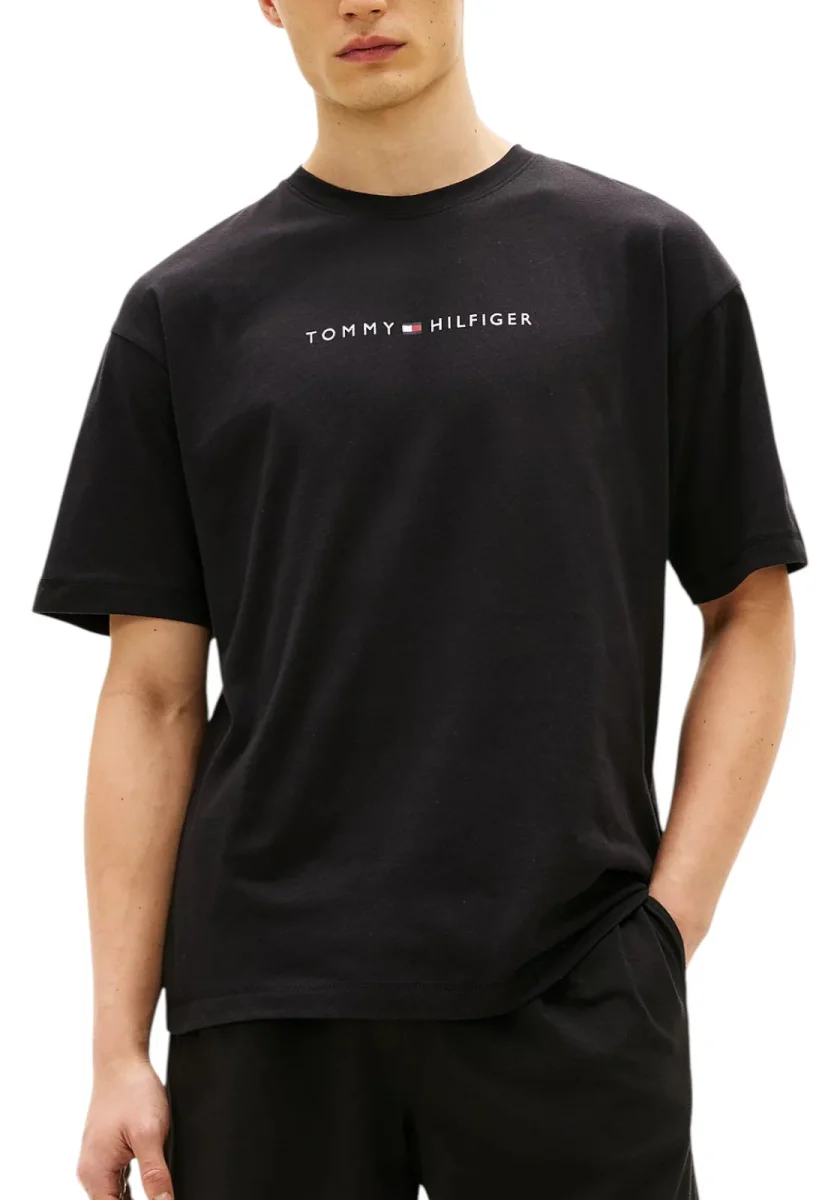T-SHIRT TOMMY HILFIGER SS LOGO TEE COL BDS - immagine 3
