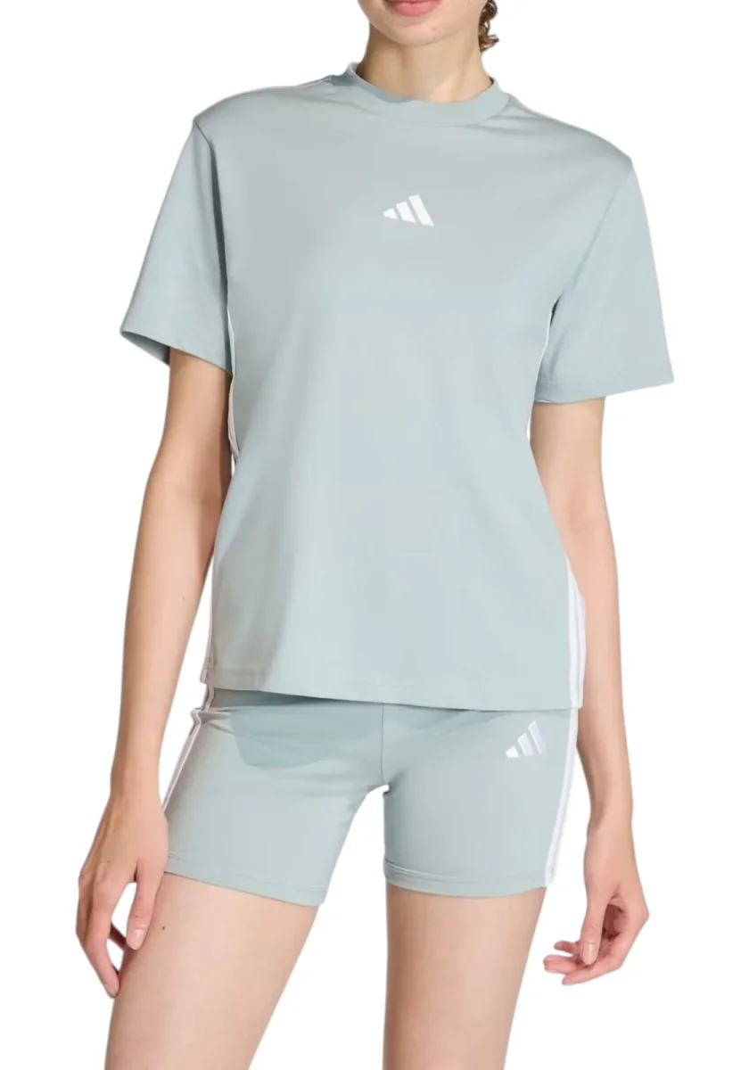 T-SHIRT ADIDAS Essentials 3-Stripes Cotton Tee - immagine 2