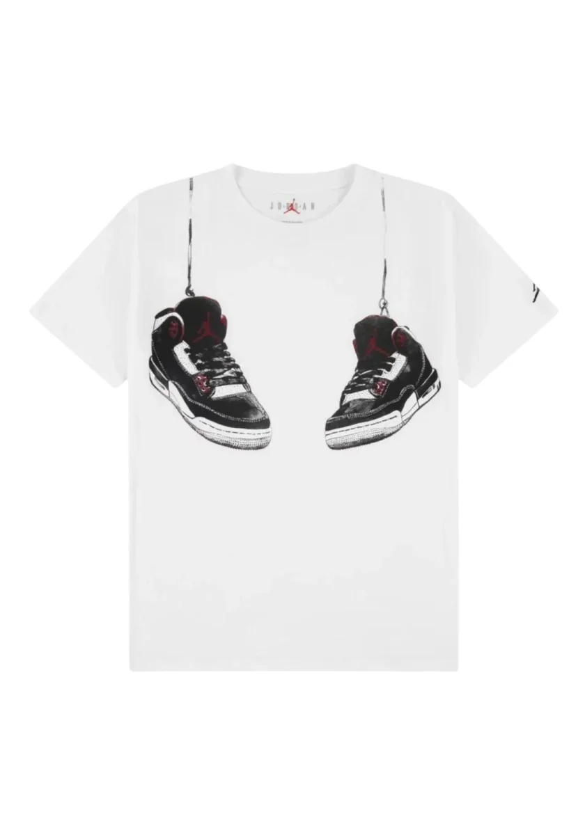T-SHIRT NIKE JDB AJ3 SHOE COL 001 - immagine 2